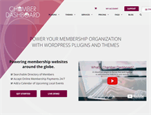 Tablet Screenshot of chamberdashboard.com